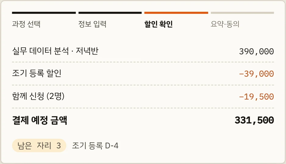 수강 신청 4단계